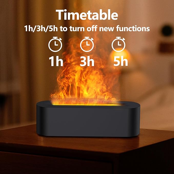 Colorful Usb Plug-in Flame Aroma Diffuser